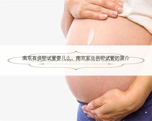 南京有供卵试管婴儿么，南京军总供卵试管的简介